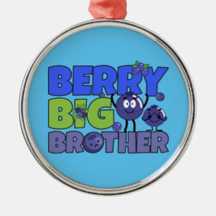 Adorno Metálico Berry Big Brother - Sibling Blueberry Pun