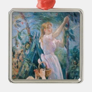 Adorno Metálico Berthe Morisot - La Recolectora de Cerezas