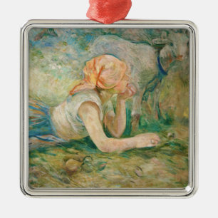 Adorno Metálico Berthe Morisot - Pastora descansando