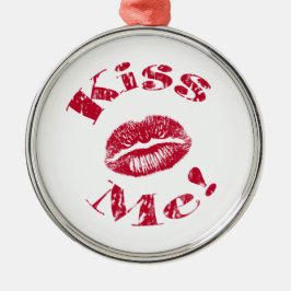 Adorno Metálico ¡Bésame! Labios rojos