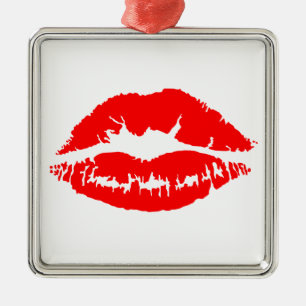 Adorno Metálico Beso de labial