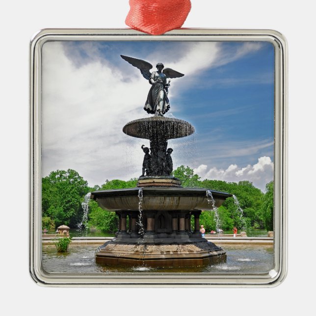 Adorno Metálico Bethesda "ángel Central Park de las aguas", NYC (Frente)