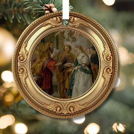 Adorno Metálico Betrothal of Mary and Joseph Advent Jesse Tree