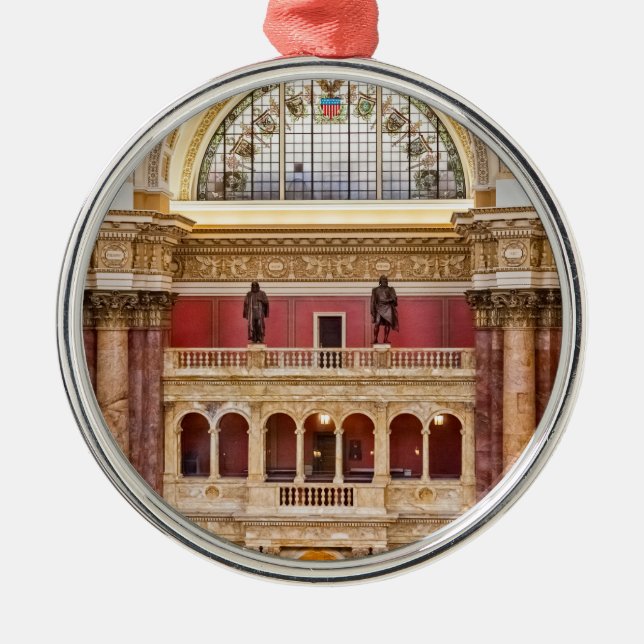 Adorno Metálico Biblioteca del Congreso (Frente)