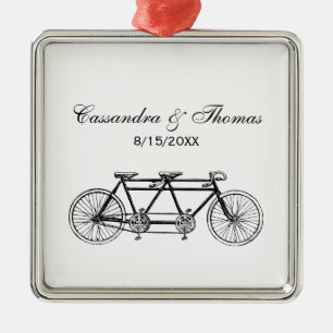 Adorno Metálico Bicicleta Vintage Construida Para Dos / Bicicleta