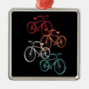 Adorno Metálico Bicicletas coloridas