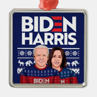 ADORNO METÁLICO BIDEN HARRIS UGLY SWEATER CARTA