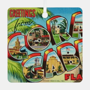 Adorno Metálico Bienvenida a Coral Gables Florida