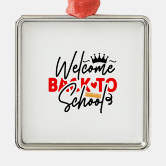 Adorno Metálico Bienvenido De Nuevo A La Escuela