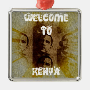 Adorno Metálico Bienvenidos a Kenia con la Colección Obama