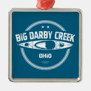 Adorno Metálico Big Darby Creek Ohio en kayak