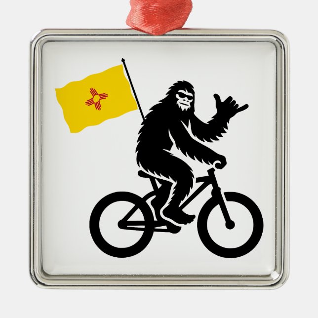 Adorno Metálico Bigfoot Cycling New Mexico Flag (Frente)