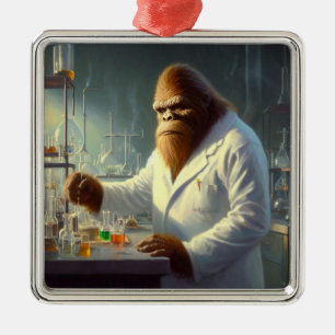 Adorno Metálico Bigfoot Scientist