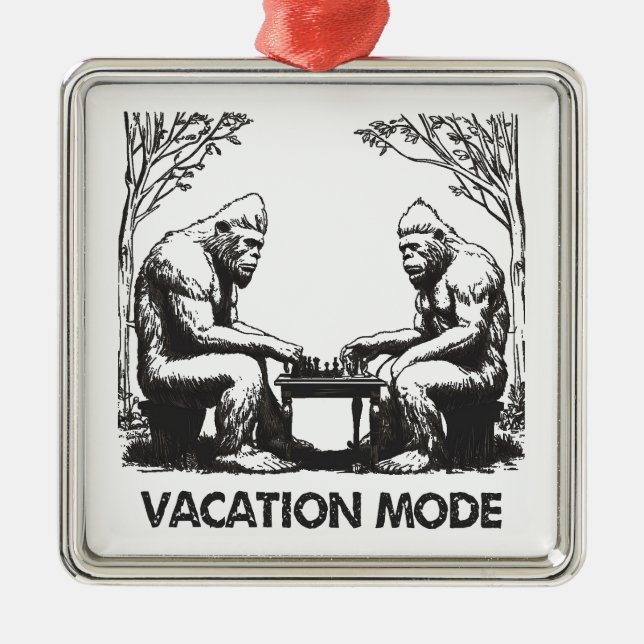 Adorno Metálico Bigfoot Vacation Mode Chess (Frente)