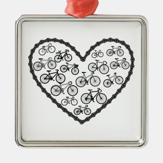 Adorno Metálico Bike Love (Frente)