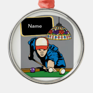 Adorno Metálico Billares para hombre personalizados