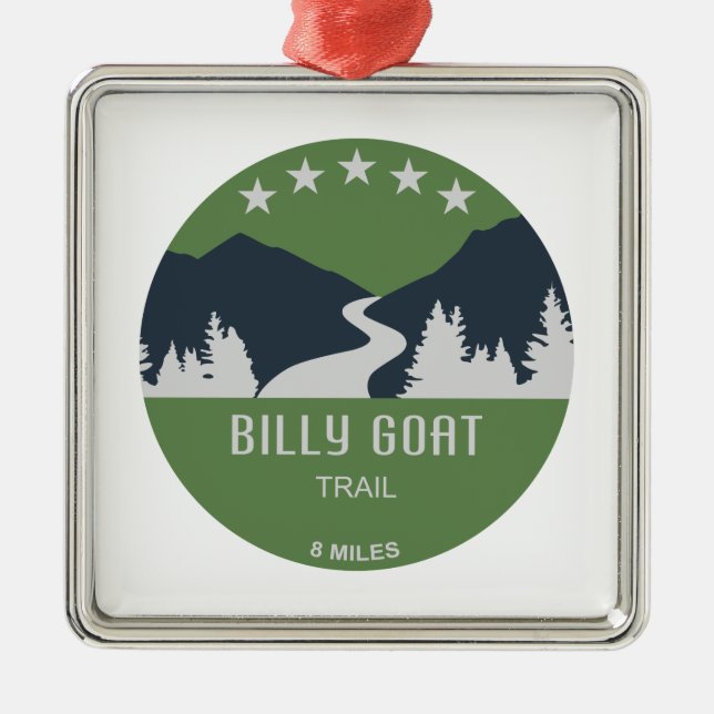 Adorno Metálico Billy Goat Trail Maryland (Frente)