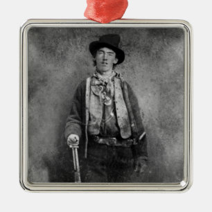 Adorno Metálico Billy The Kid, forajido del viejo oeste americano