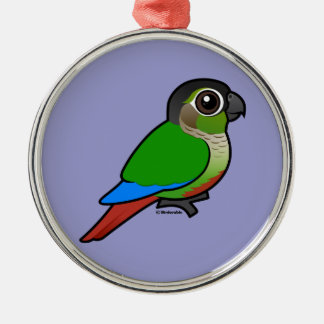 Adorno Metálico Birdorable Conure Verde-cheeked