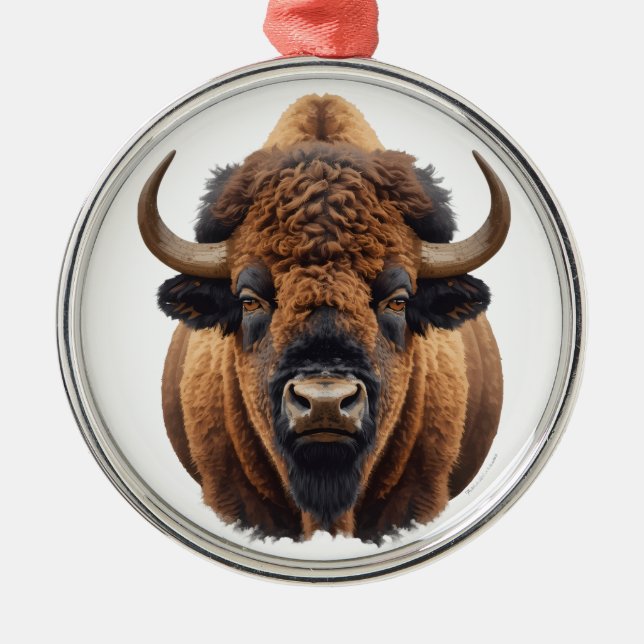 Adorno Metálico Bisonte / Búfalo (Frente)