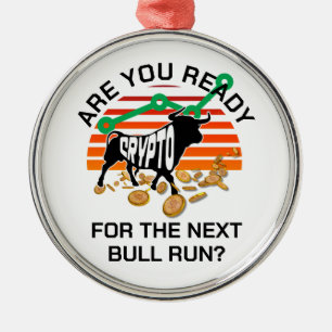 Adorno Metálico Bitcoin CRYPTOcurrency BULL RUN