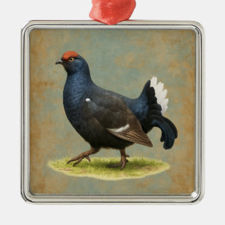 Adorno Metálico Black Grouse design Christmas tree decoration