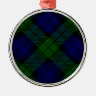 Adorno Metálico Black Watch Tartan Blue Green Plage