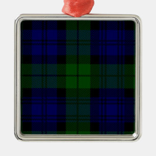 Adorno Metálico Black Watch Tartan Blue Green Plage
