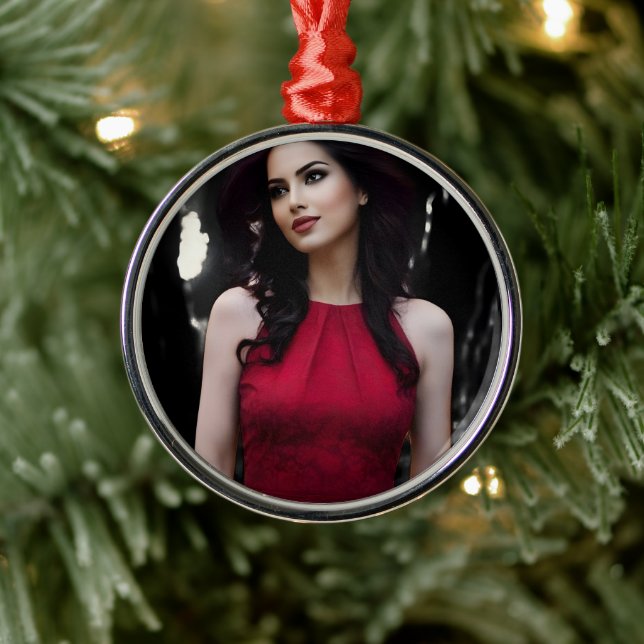 Adorno Metálico BlackWhiteRed ornament (Árbol)