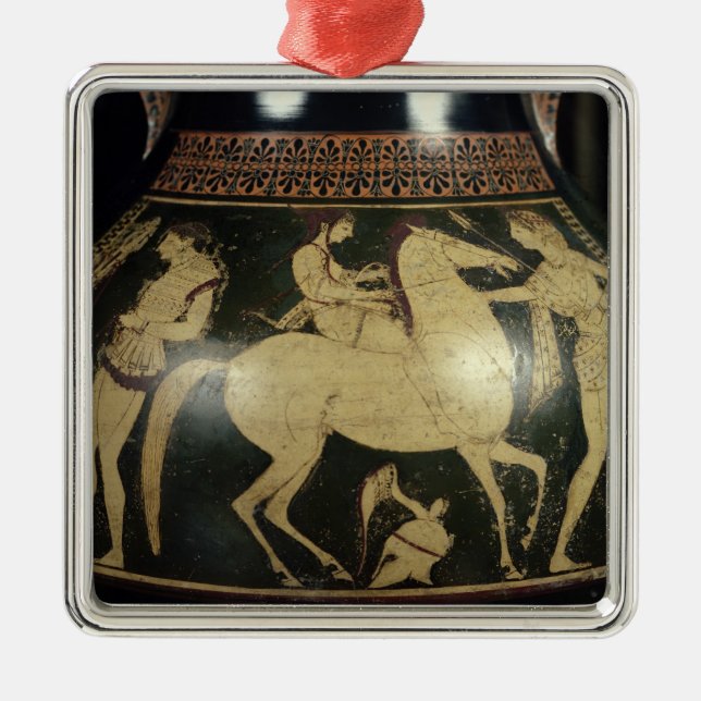 Adorno Metálico Blanco-figura amphora del ático (Frente)