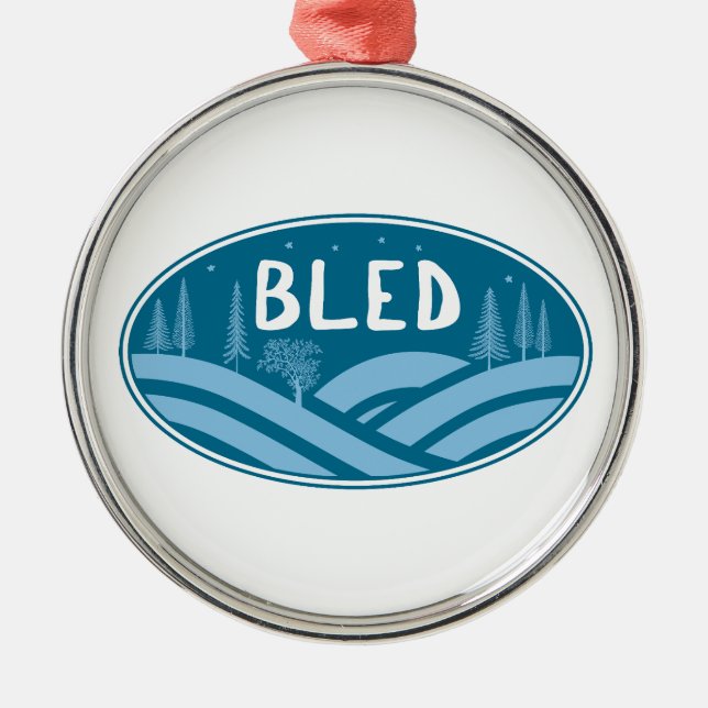 Adorno Metálico Bled Eslovenia Exterior (Frente)