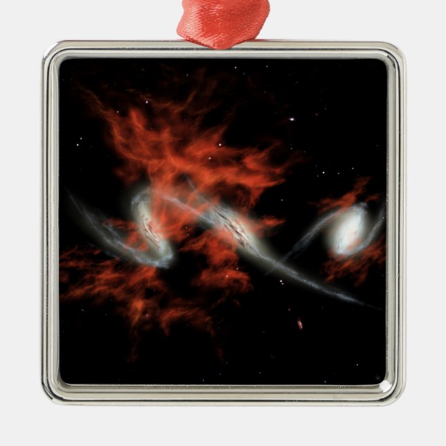 Adorno Metálico Blobs galácticos gigantes (Frente)