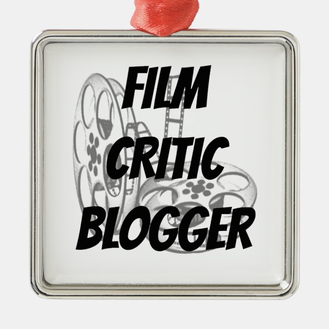 Adorno Metálico Blogger Crítico De Cine (Frente)