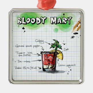 Adorno Metálico Bloody Mary Cocktail