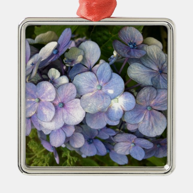Adorno Metálico Blue Purple Hydrangea (Frente)