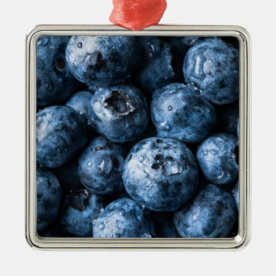 Adorno Metálico Blueberries Fruit