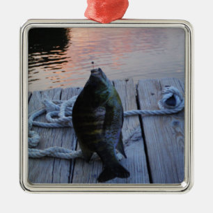 Adorno Metálico Bluegill al atardecer Lago Arrowhead