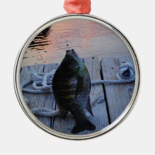 Adorno Metálico Bluegill al atardecer Lago Arrowhead