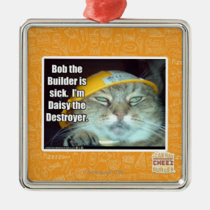 Adorno Metálico Bob el constructor está enfermo