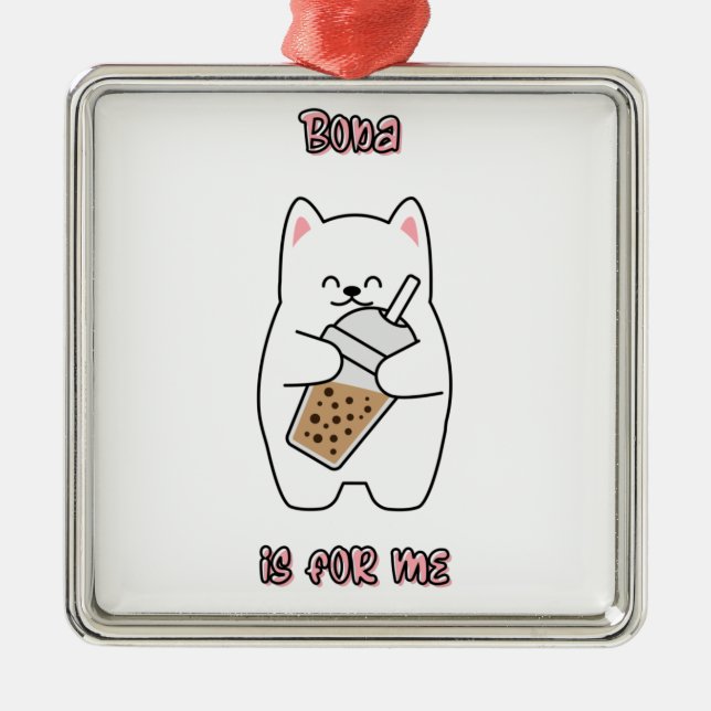 Adorno Metálico Boba Es Para Mí (Frente)