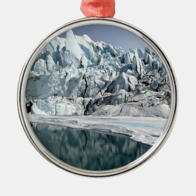 Adorno Metálico Boca Alaska del glaciar de Matanuska (Frente)