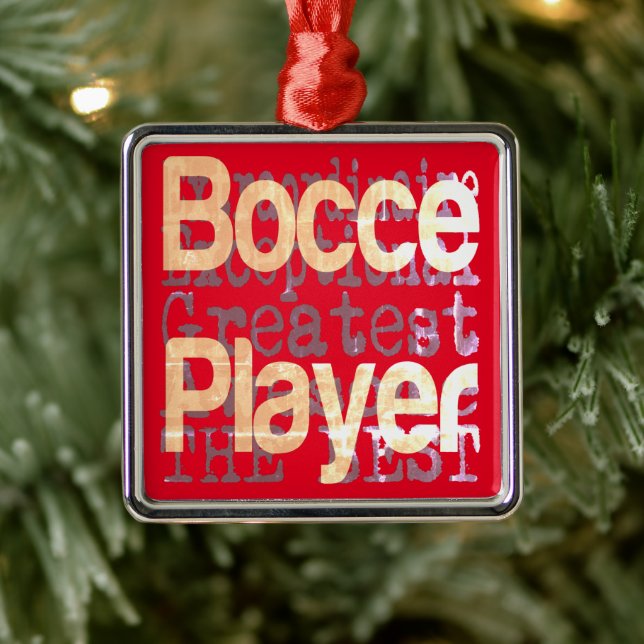 Adorno Metálico Bocce Player Extraordinaire (Árbol)