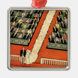 Adorno Metálico Boda de la Vintage, Novia Art Deco y Nueva Madruga