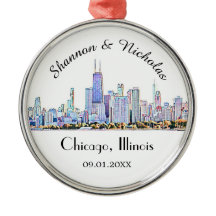 Boda del Skyline de Chicago personalizado