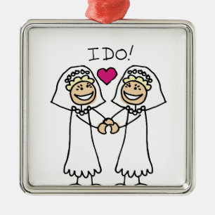 Adorno Metálico Boda lesbiana
