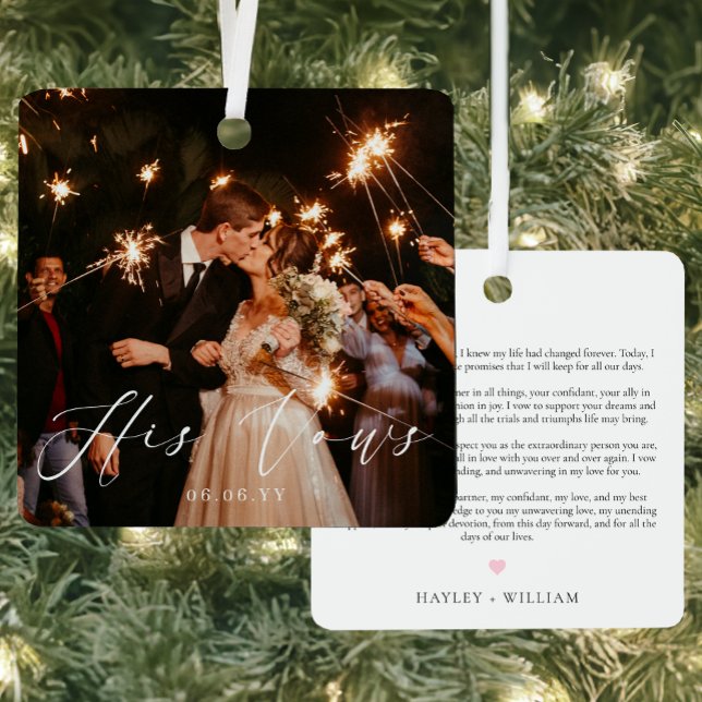 Adorno Metálico Boda Su Voto Keepsake (Subido por el creador)