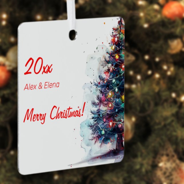 Adorno Metálico Bola de árbol de Navidad nieve Metalizado Ornament (Subido por el creador)