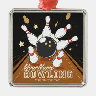 Adorno Metálico Bolas de bolas de Bowler personalizadas