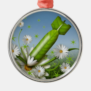 Adorno Metálico Bomba de flores