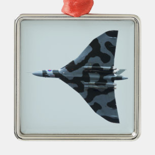 Adorno Metálico Bombardero vulcano en vuelo